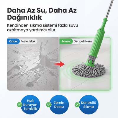 Kendinden Sıkmalı Yeni Nesil Mop