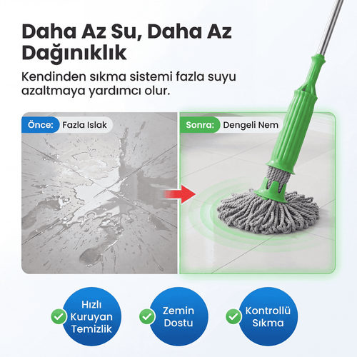 Kendinden Sıkmalı Yeni Nesil Mop
