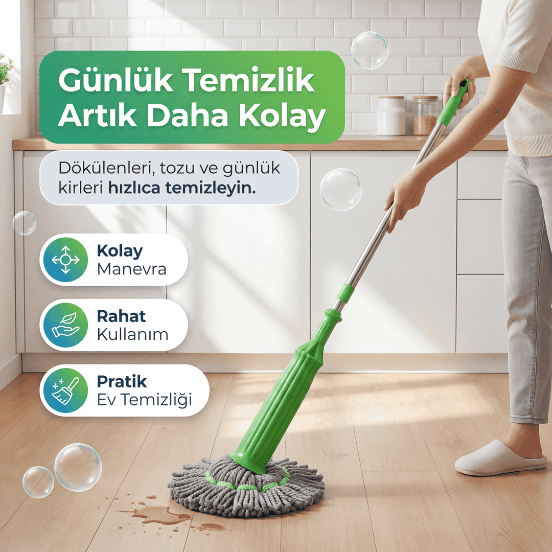 Kendinden Sıkmalı Yeni Nesil Mop