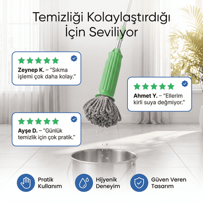 Kendinden Sıkmalı Yeni Nesil Mop