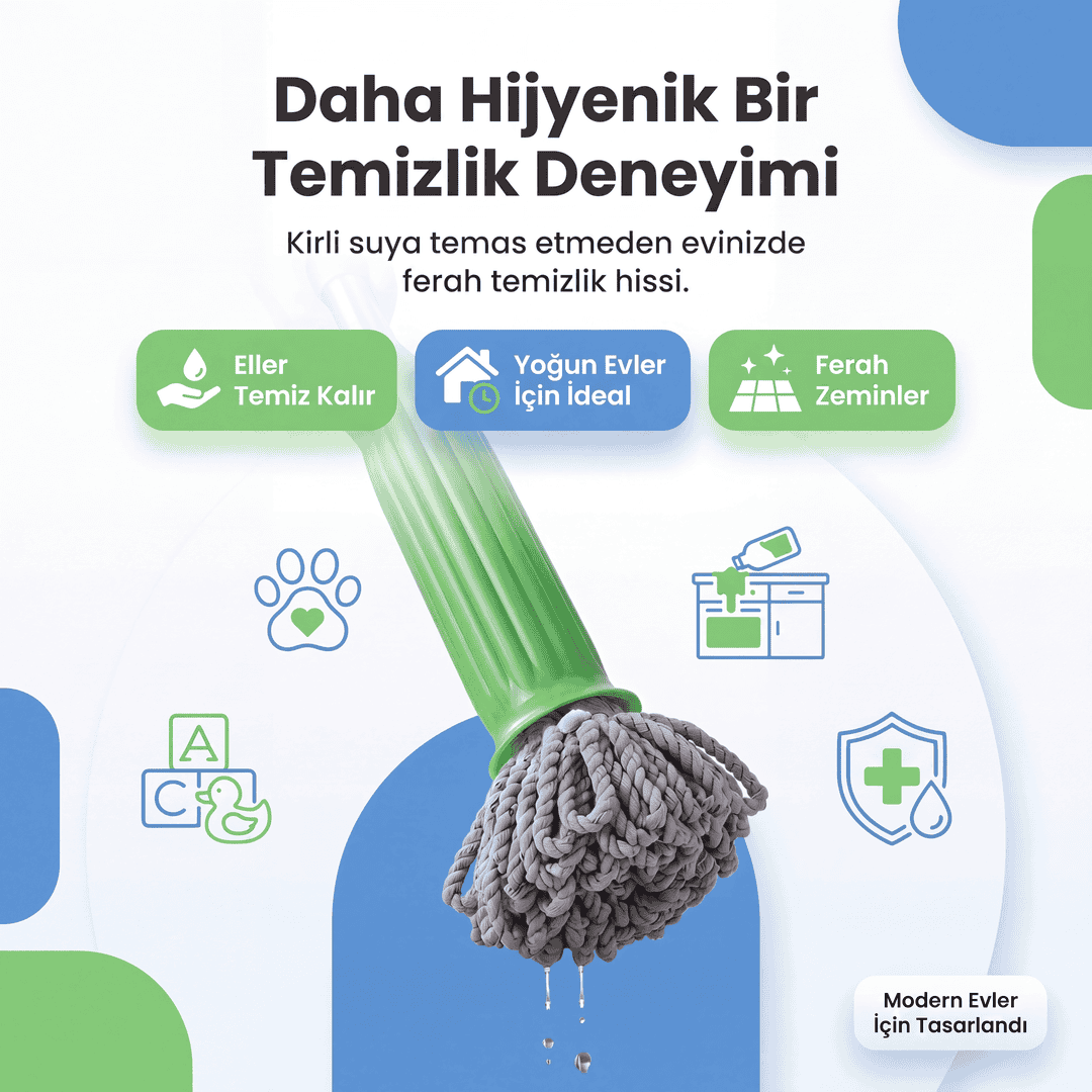 Kendinden Sıkmalı Yeni Nesil Mop